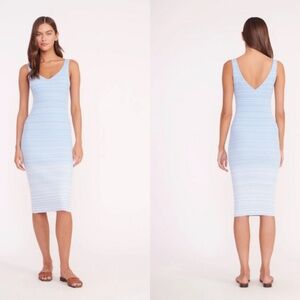 STAUD Dana Sweater Dress – French Blue Ombre (Size S)
